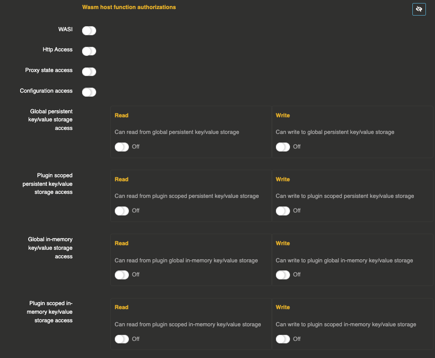 screenshot of wasm authz